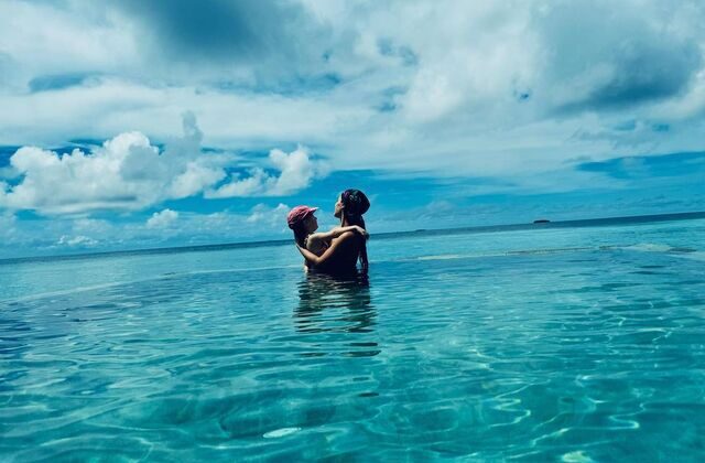 Pınar Deniz ile Kaan Yıldırım, Maldivler tatiline çıktı